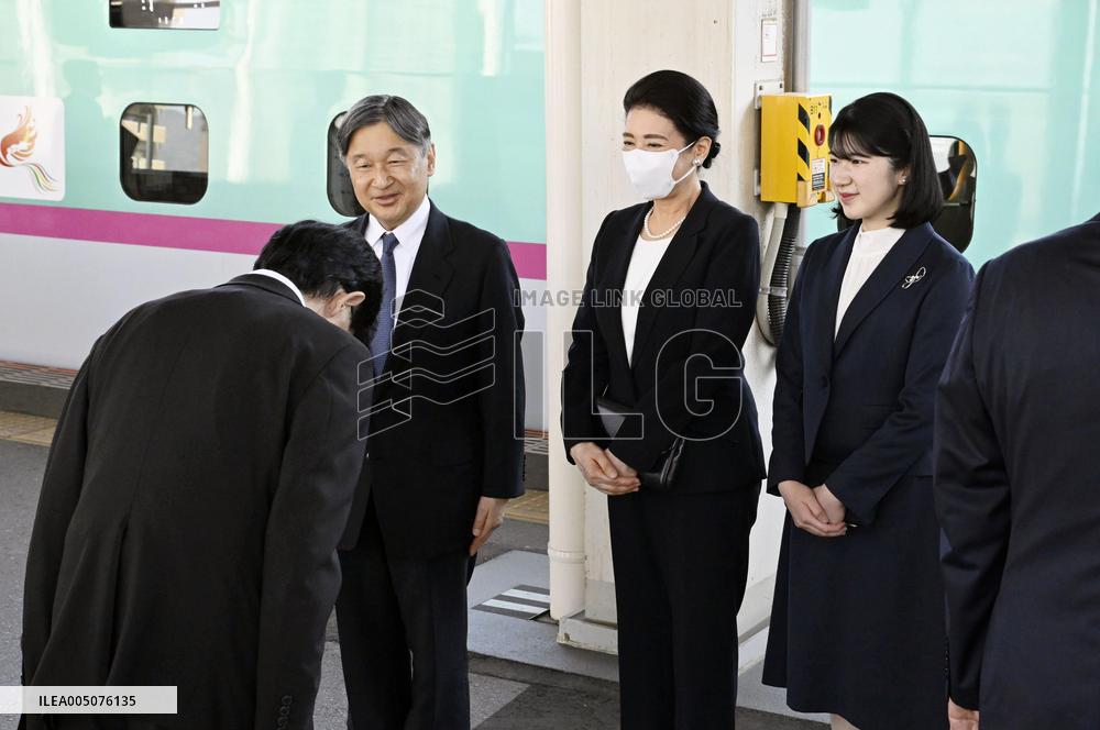 Japan imperial family's trip to Fukushima