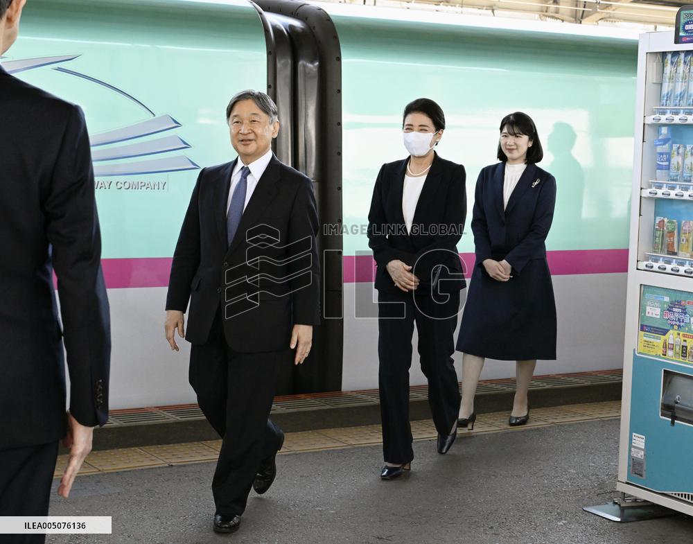 Japan imperial family's trip to Fukushima