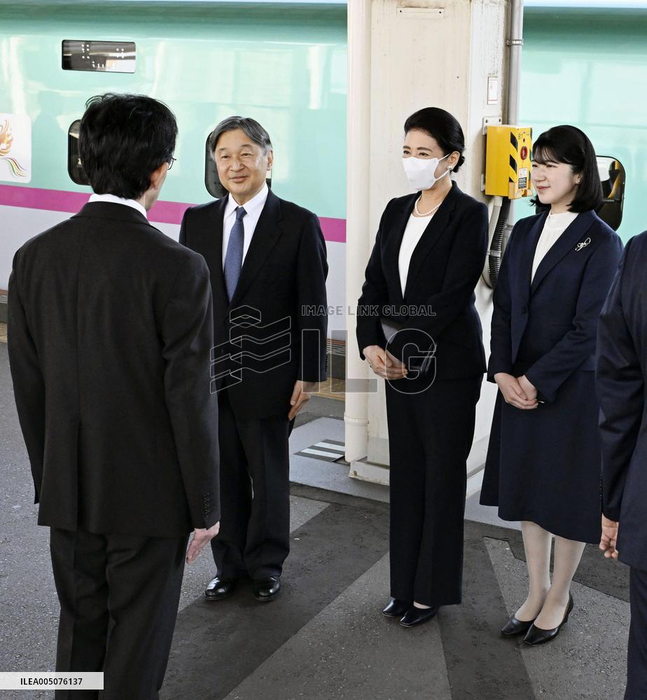 Japan imperial family's trip to Fukushima