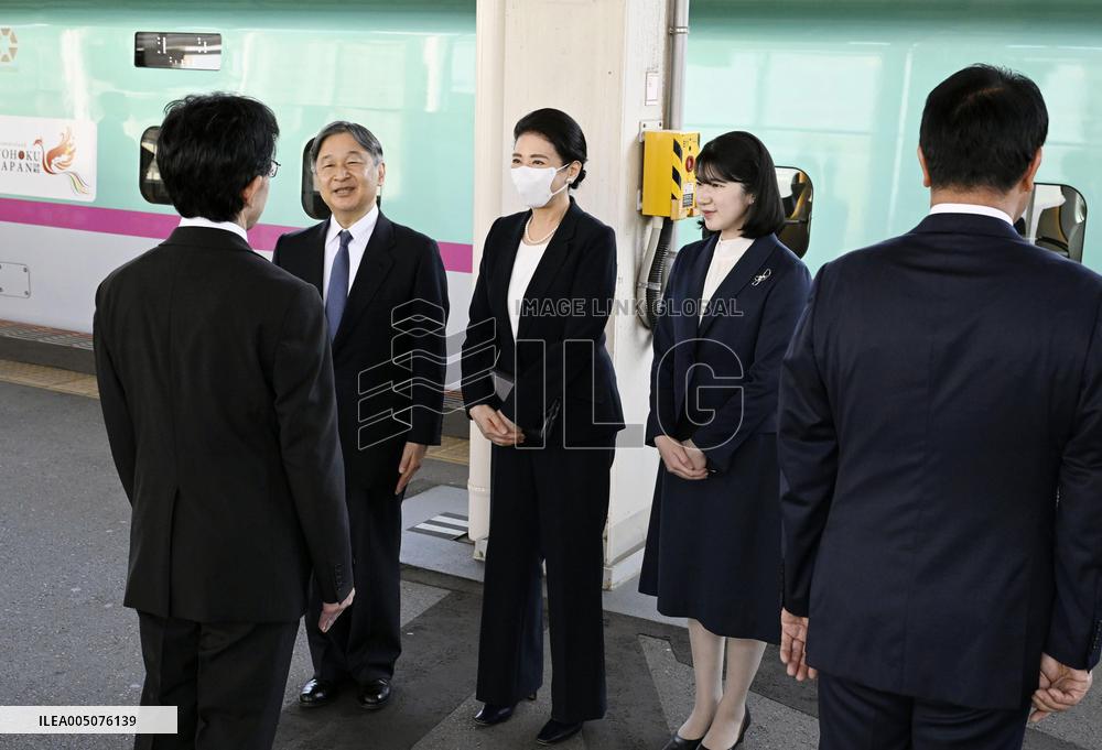 Japan imperial family's trip to Fukushima