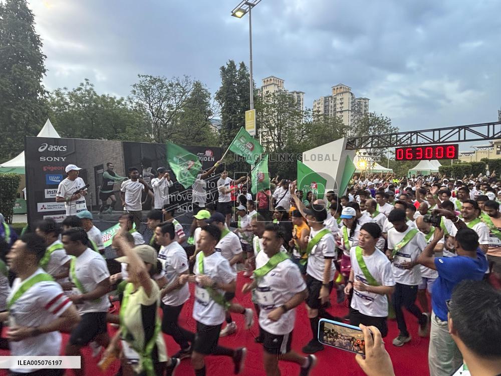 Ekiden road relay in India