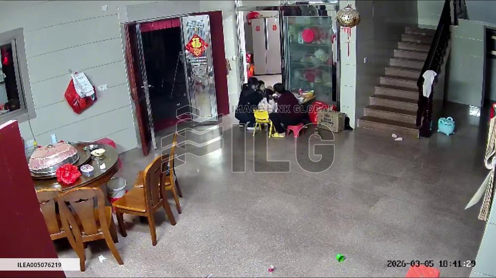 China: Footage Captures Kitchen Blast as Family Dines Nearby in Fujian