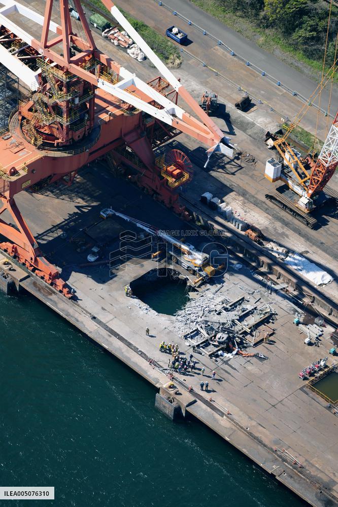 Demolition site in Kawasaki