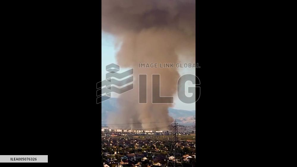 US: Massive Fire Tears Through Kimberly-Clark Paper Goods Warehouse in Ontario, CA 2