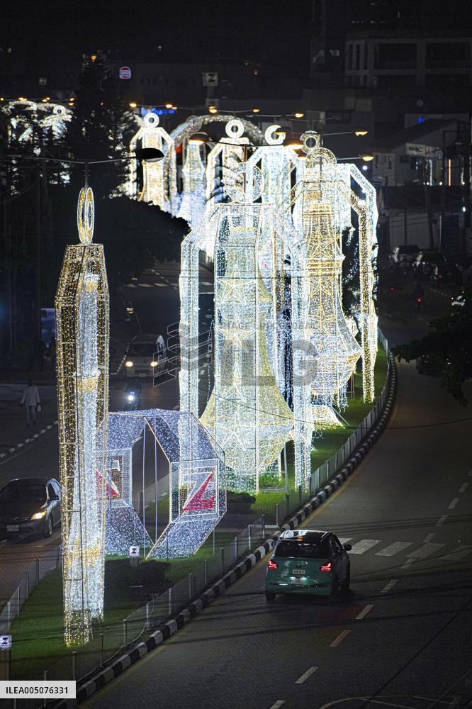 Christmas illuminations in Lagos