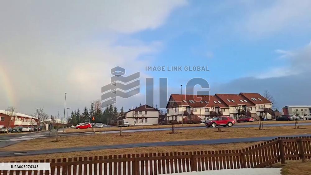 Iceland: Complete Rainbow Arc Spotted Stretching Across Reykjavik Sky