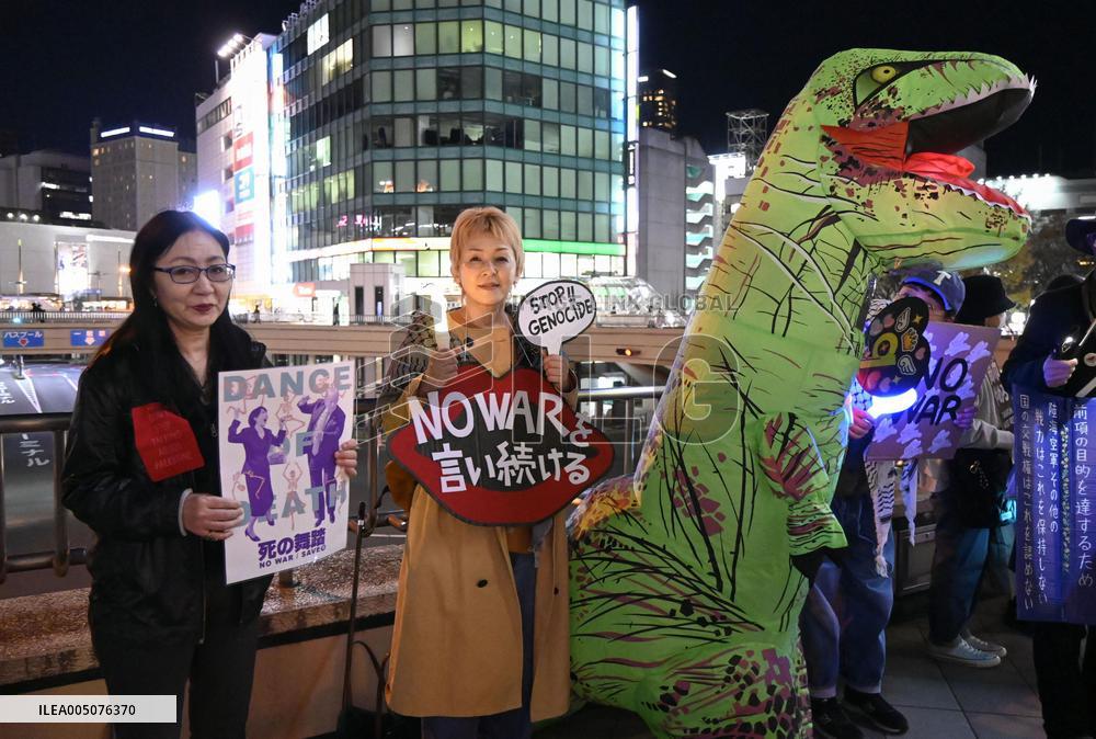 "No War" demonstration in Japan