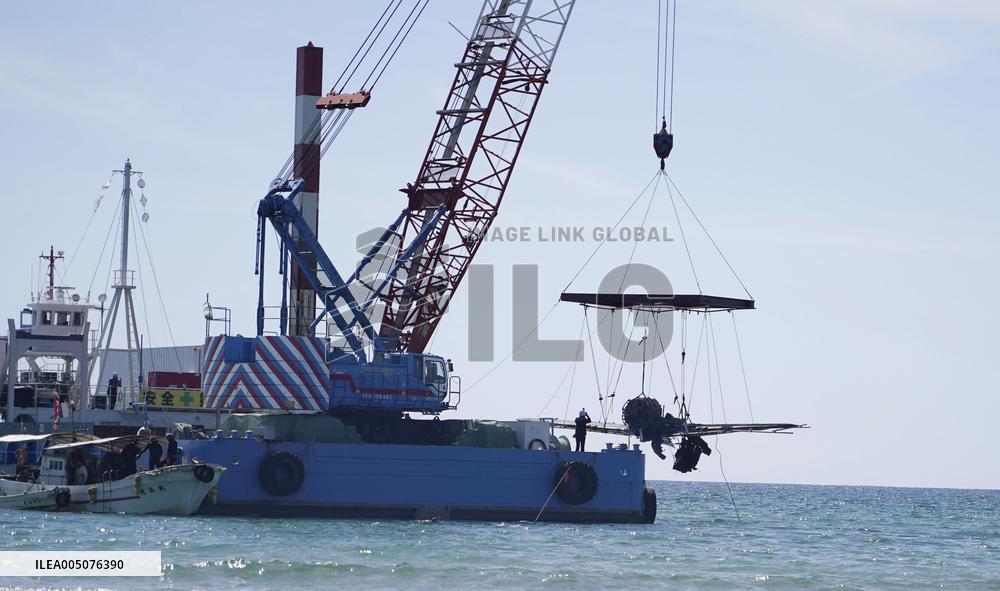 Japanese World War II fighter salvaged from sea