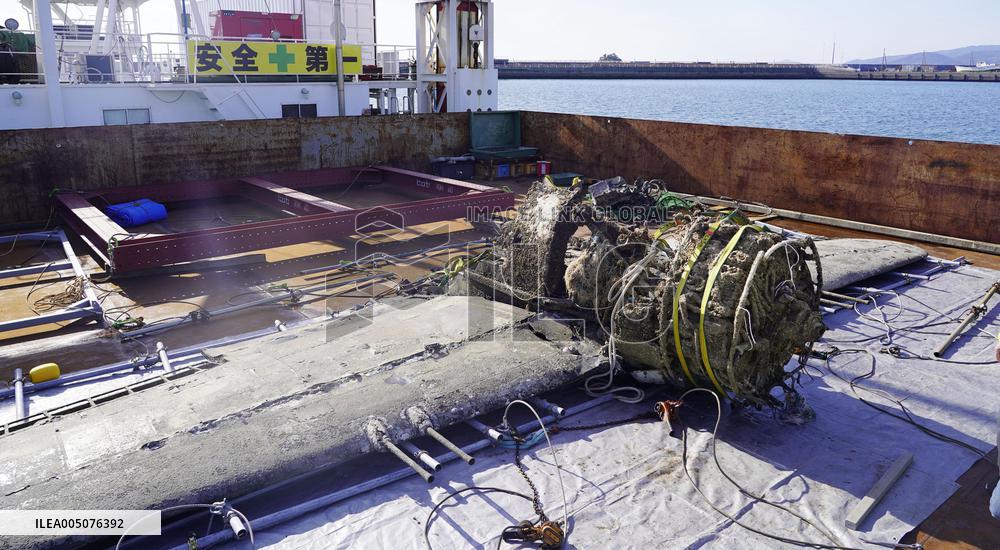 Japanese World War II fighter salvaged from sea