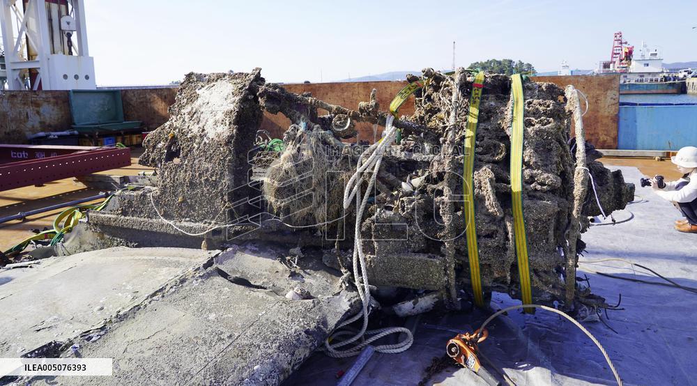 Japanese World War II fighter salvaged from sea