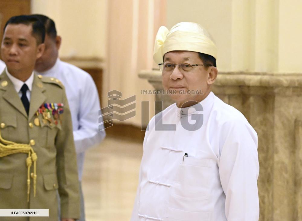 Min Aung Hlaing sworn in as Myanmar president