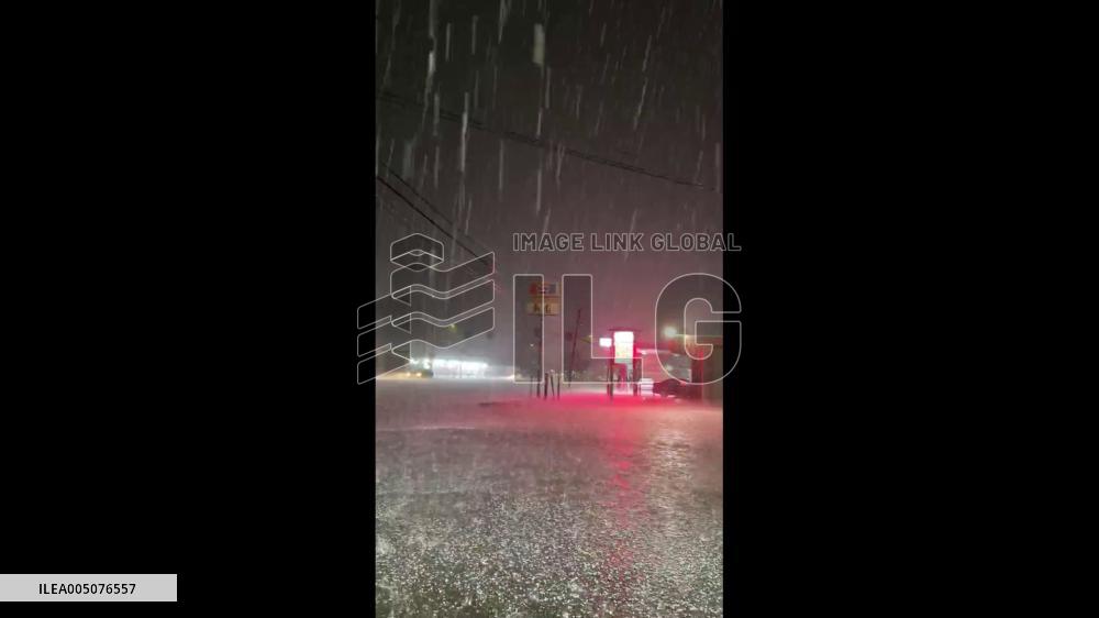 US: Severe Thunderstorms Bring Large Hail to California’s Central Valley