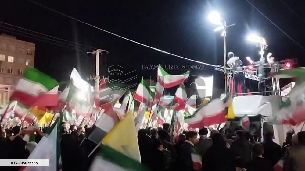 Iran: Pro-Government Rally in Mashhad in Support of Islamic Republic