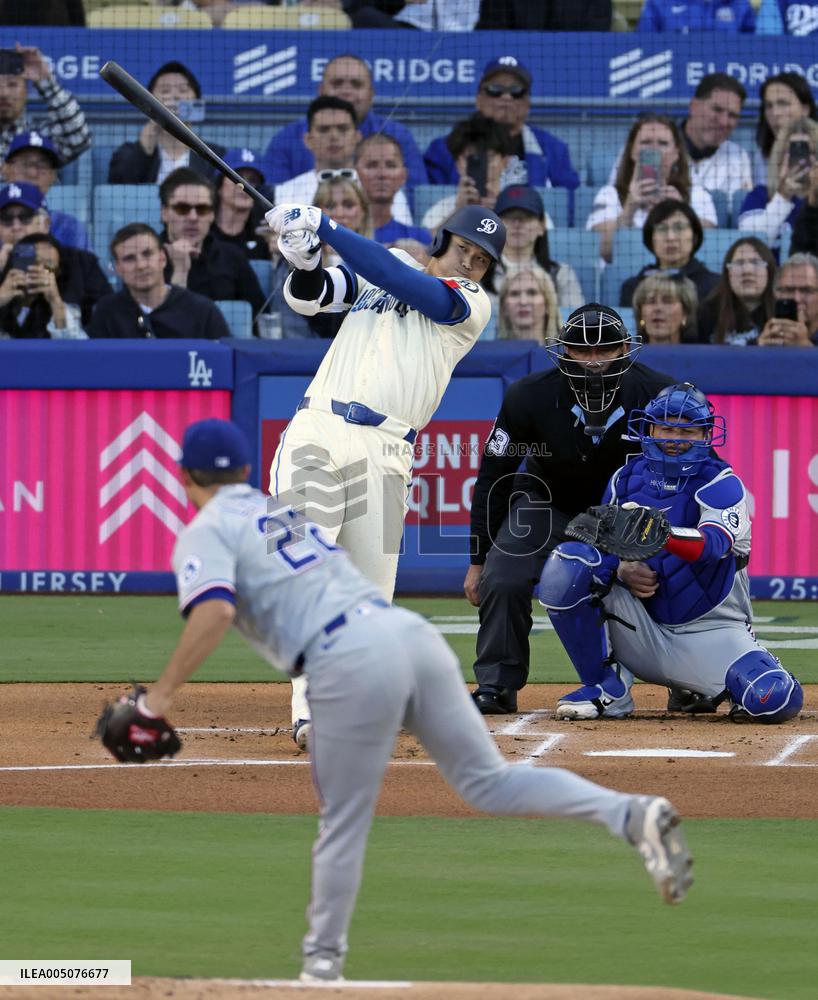 Baseball: Rangers vs. Dodgers
