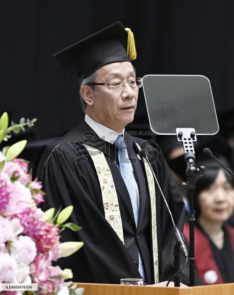 Welcome ceremony at Univ. of Tokyo