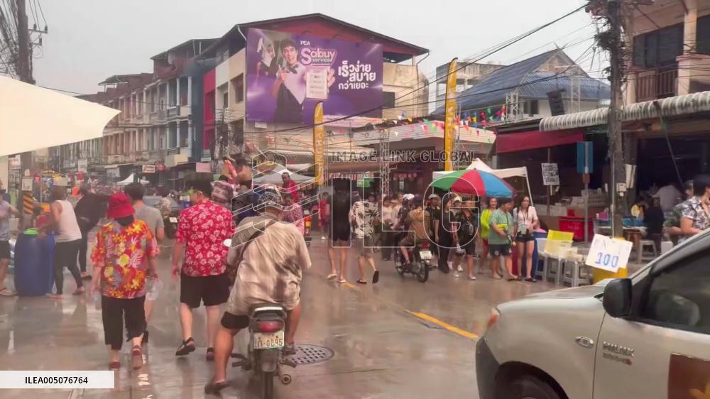 Thailand: People Celebrate New Year With Songkran Water Festival