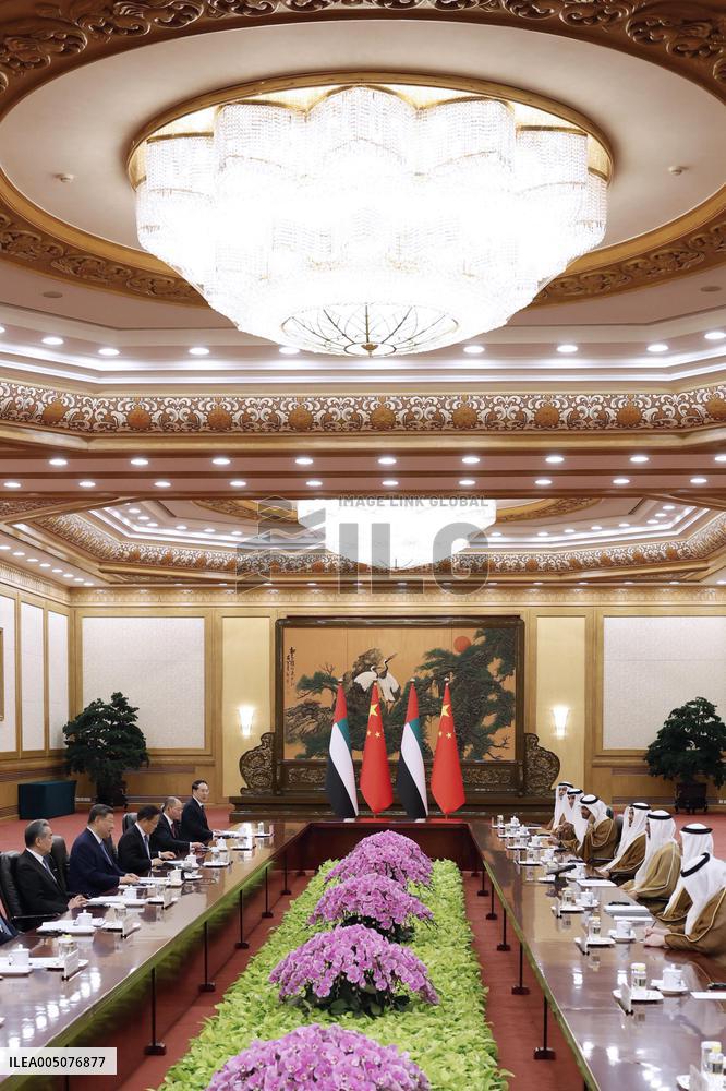 Crown prince of Abu Dhabi visits China