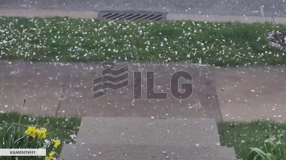 US: Intense Hail Hits Southern Wisconsin as Severe Storms Move Through