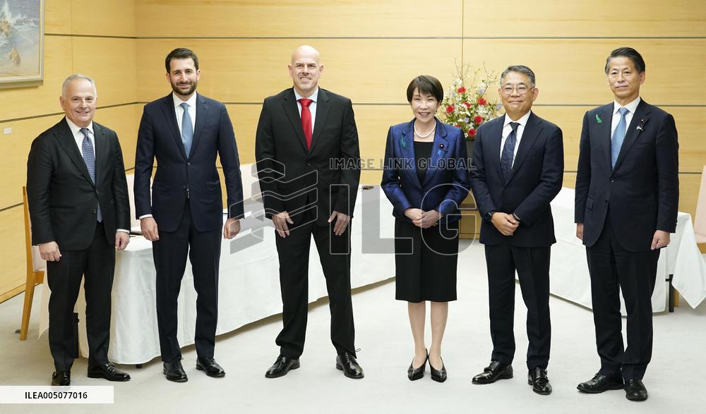 Japan PM Takaichi meets Oracle CEO Sicilia