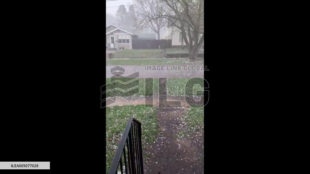 US: Powerful Thunderstorms Bring Large Hail to Iowa, Causing Widespread Damage