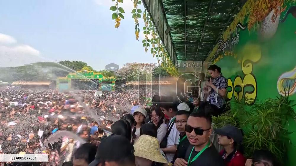 New Year celebration in Yangon