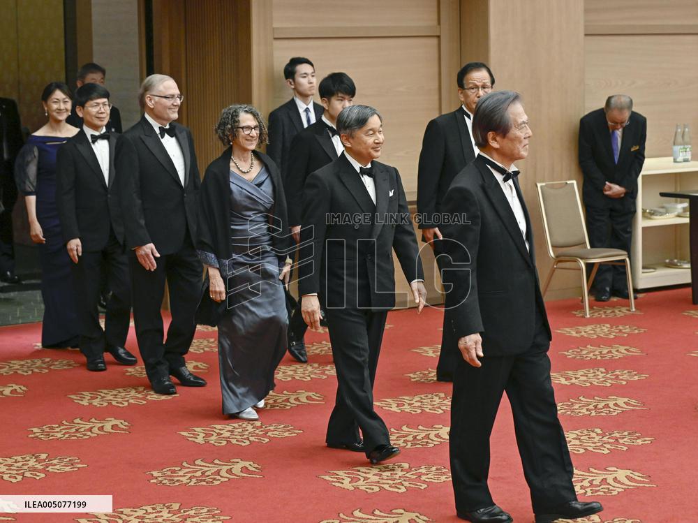 Japan Emperor Naruhito at party