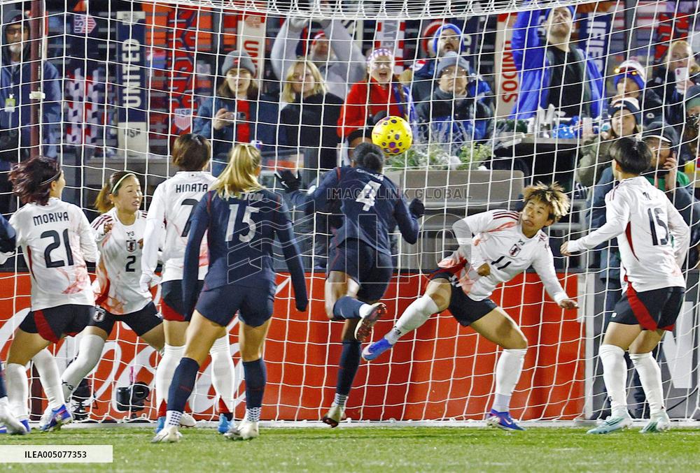 Football: Friendly between Japan and U.S.