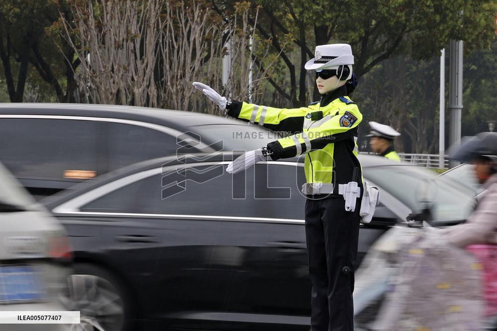 Robot police officer in China