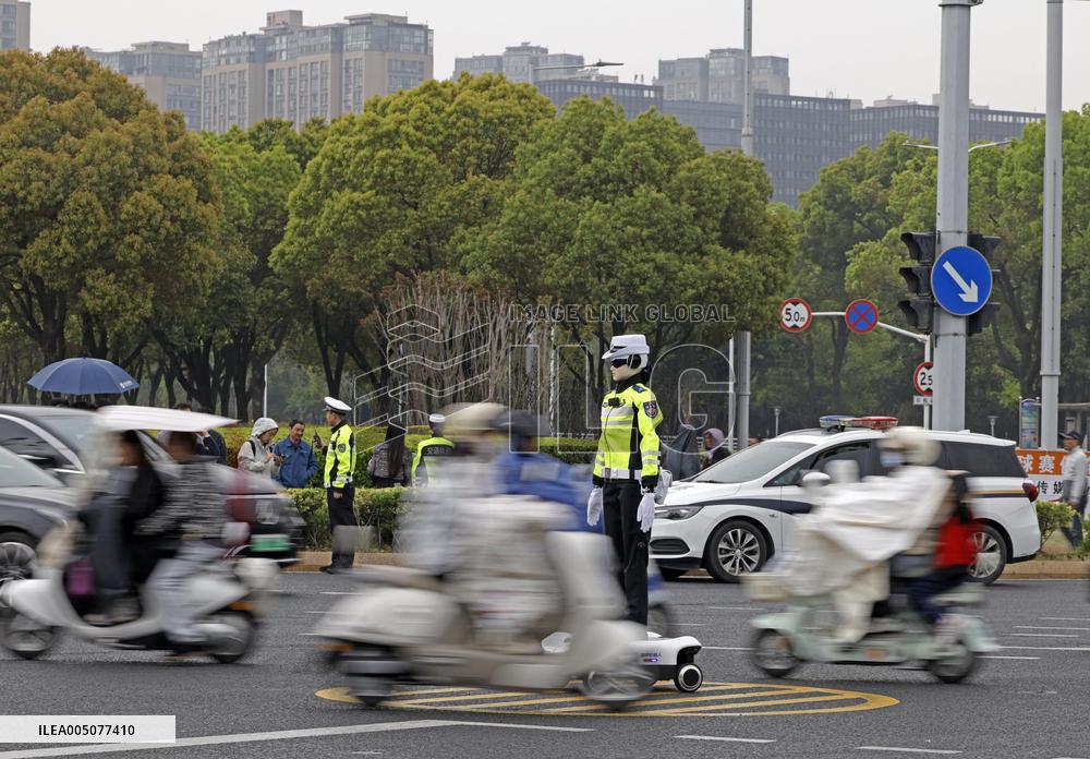 Robot police officer in China