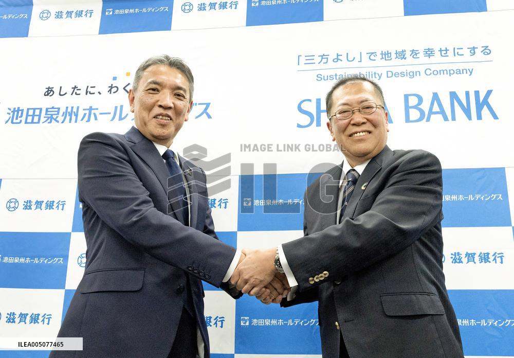Shiga Bank and Ikeda Senshu Holdings Form Capital and Business Alliance