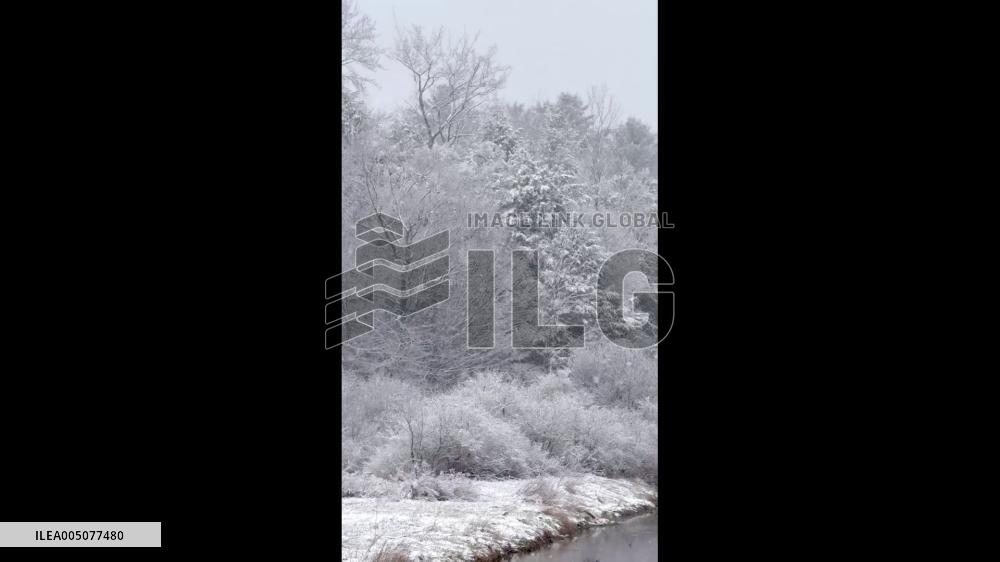 US: Cold Front Sweeps Through Central New York, Bringing Scattered Rain and Snow