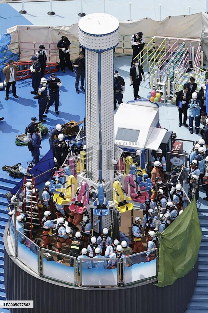 Accident at Tokyo amusement park
