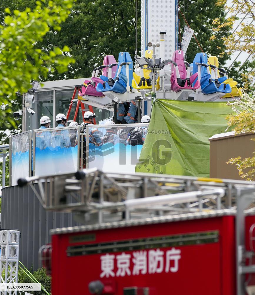 Accident at Tokyo amusement park