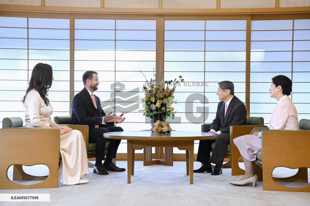 Japan emperor, empress meet with Montenegrin president