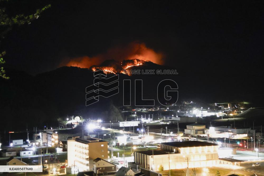 Wildfires in northeastern Japan