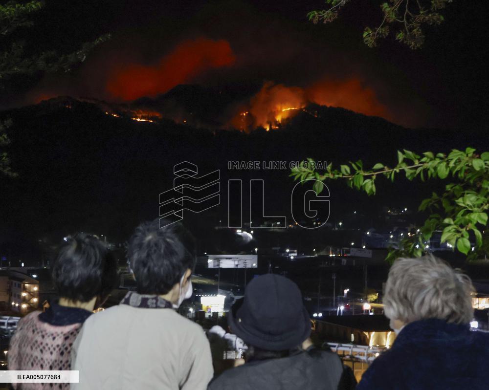 Wildfires in northeastern Japan