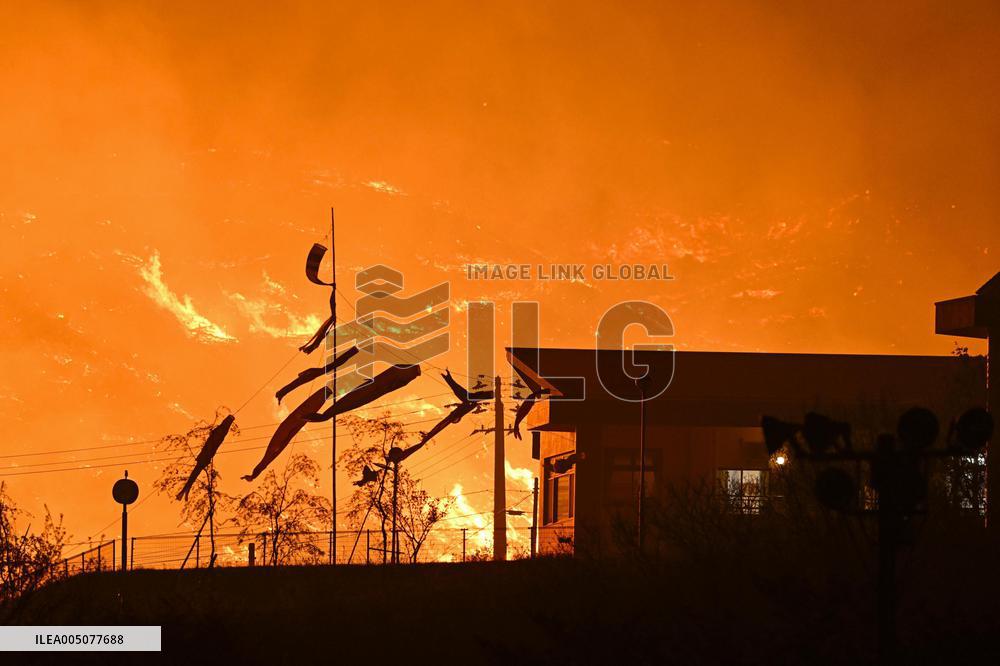 Wildfires in northeastern Japan