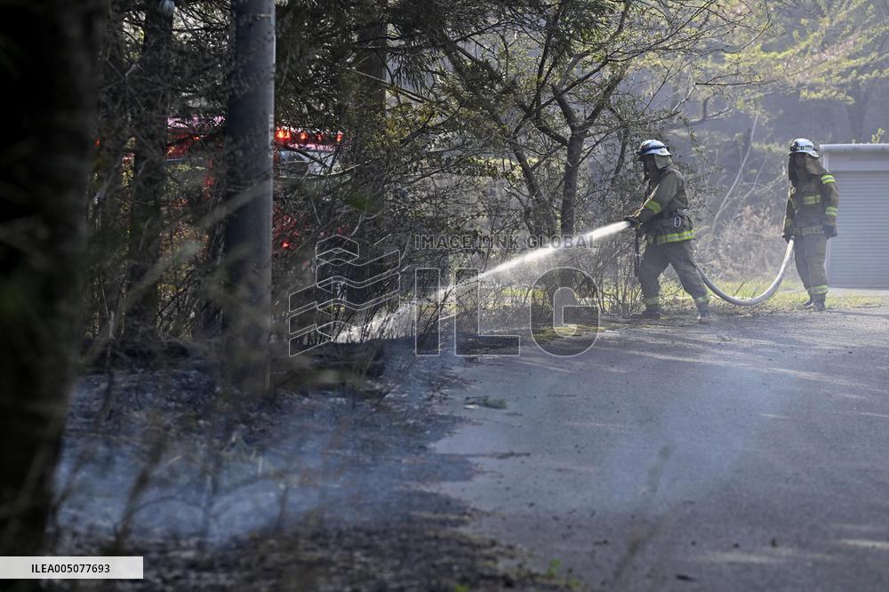 Wildfires in northeastern Japan