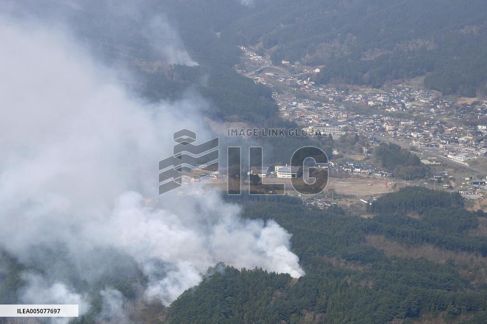 Wildfires in northeastern Japan