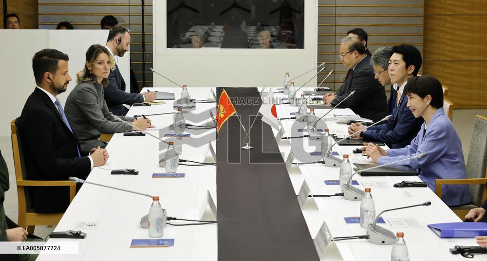Japan-Montenegro talks in Tokyo