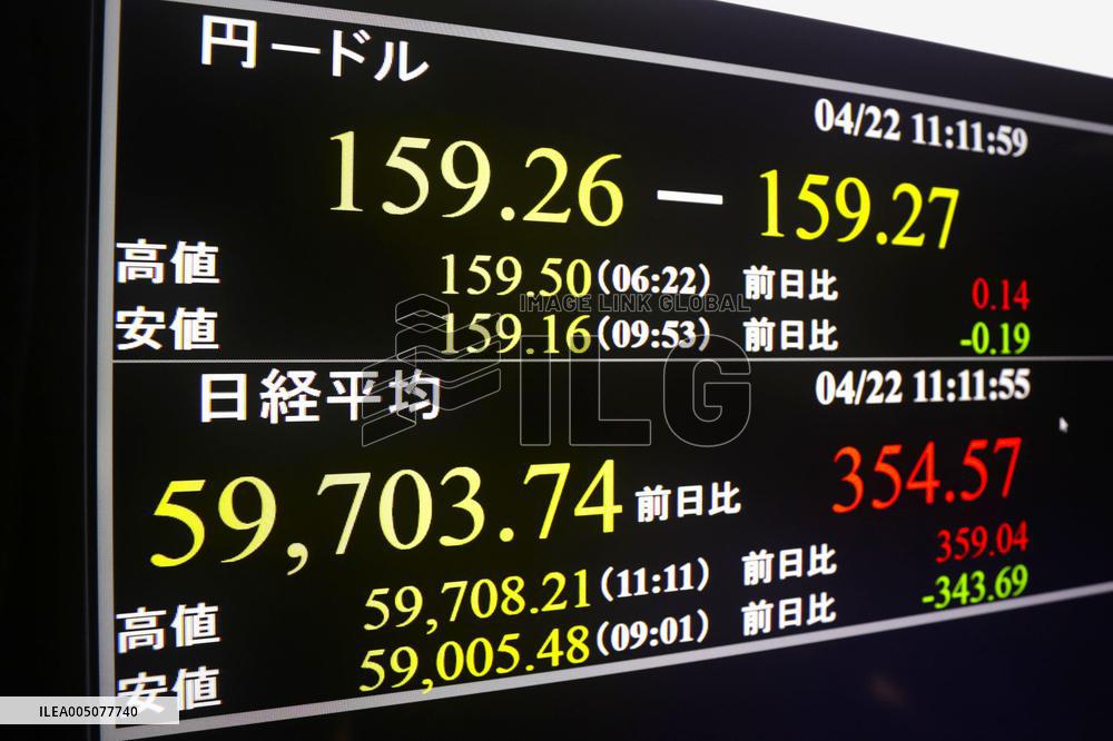 Nikkei index ends at record high