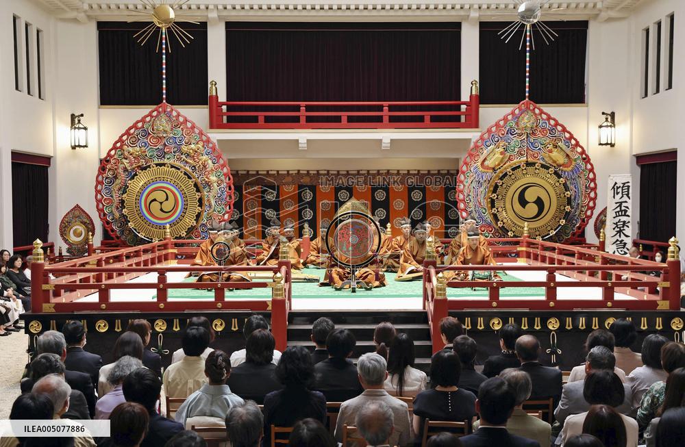 Ancient Japanese court music concert