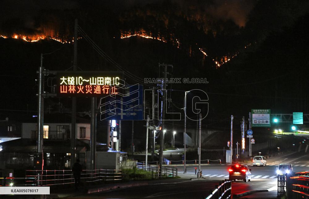 Wildfire in Iwate Pref.