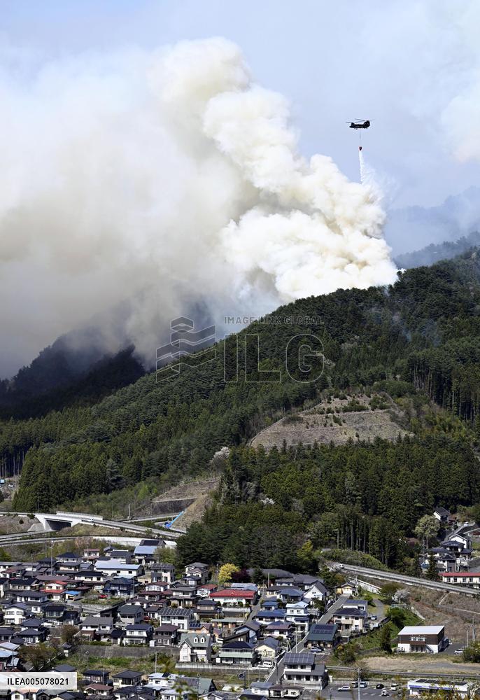 Wildfire in Iwate Pref.