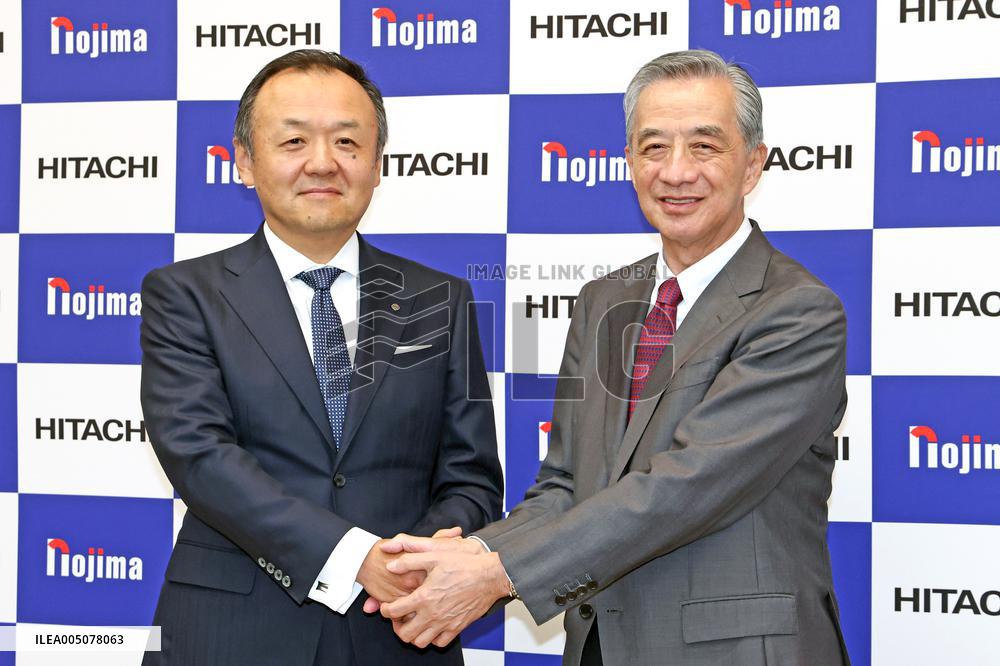 Nojima and Hitachi Joint Press Conference