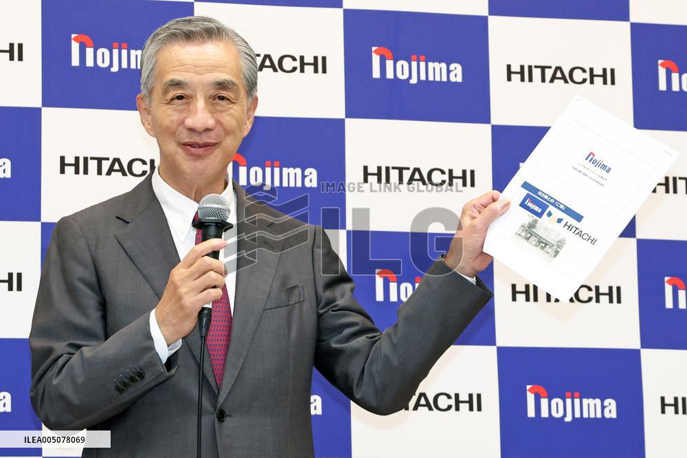 Nojima and Hitachi Joint Press Conference
