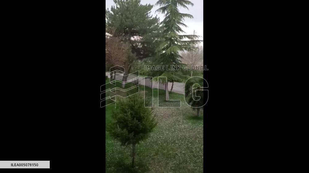 Turkey: Sudden Hailstorm Blankets Elazig in White, Causing Damage