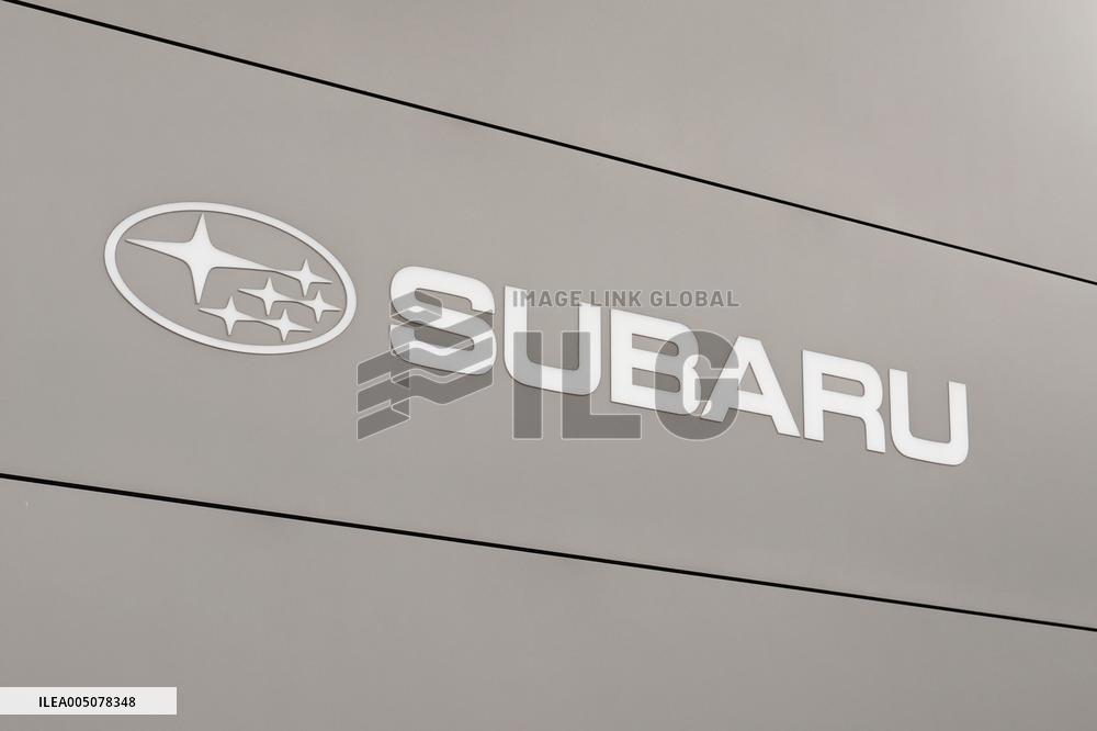 SUBARU logo and signboard