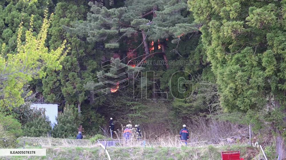 Wildfire in Iwate Pref.