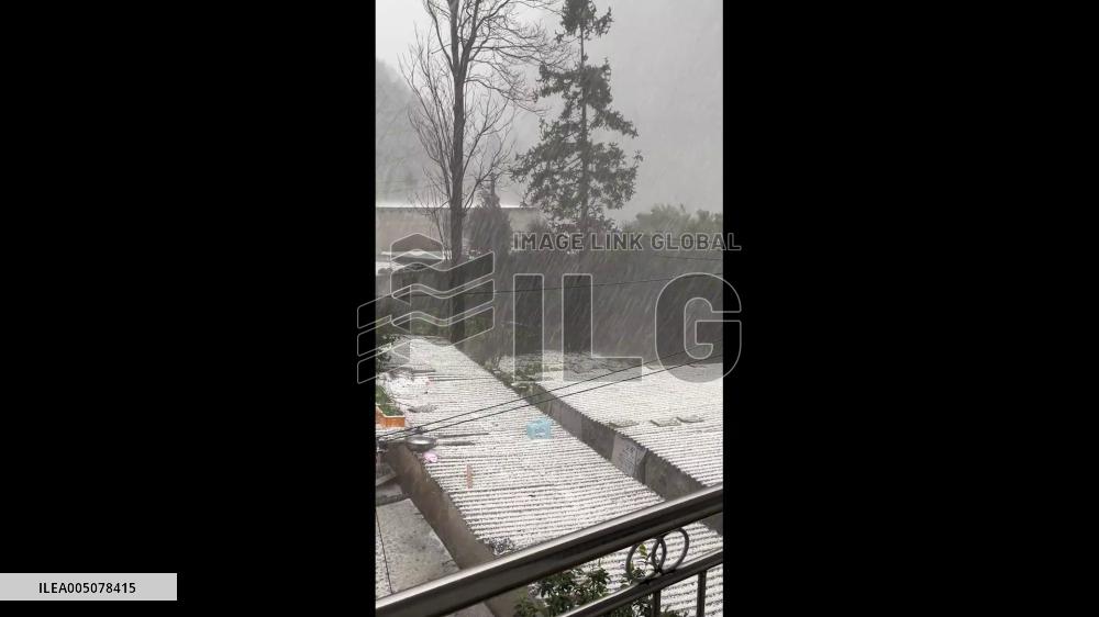 China: Intense Hailstorm Blankets Liupanshui, Guizhou Across Multiple Districts